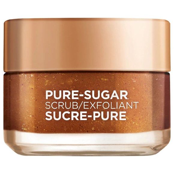 L'Oreal Pure-Sugar Scrub Smooth & Glow (3 Pure Sugars & Grapeseed) 1.7oz - Picture 3 of 4